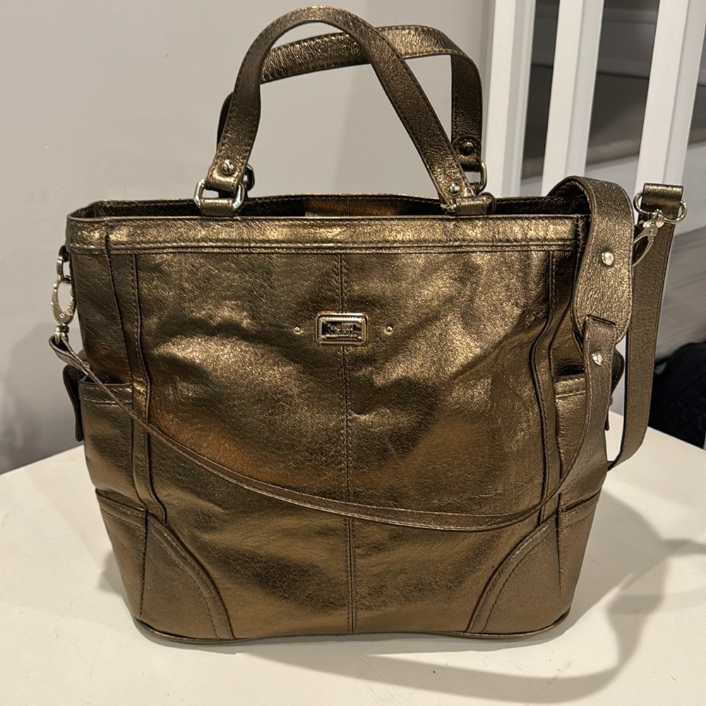 The Sak gold shoulder bag